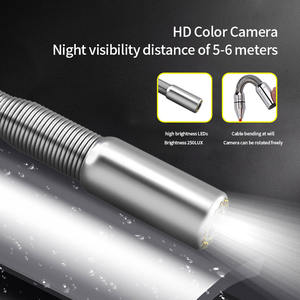 système de caméra de pipeline d'endoscope professionnel moniteur de 10 pouces caméra de plomberie de vidange d'objectif de 18MM - Product Image 2