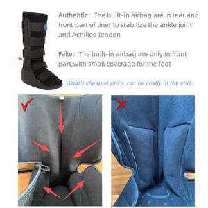 รองเท้าบูทแบบปรับได้สำหรับฟื้นฟูกระดูกหัก พร้อมแผ่นรองรับข้อเท้า - Product Image 2