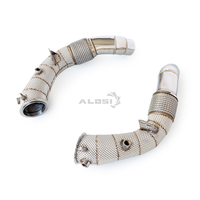 Tubo de escape de alto rendimiento para BMW M5 F10 2012-2018 con motor S63, tubo de escape recto con escudo térmico, ajuste directo.