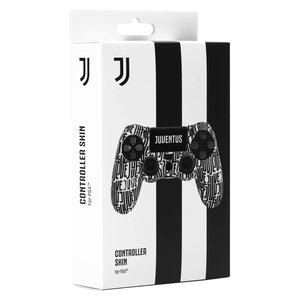 Funda para mando de consola Juventus para DualShock 4, diseño estampado en blanco y negro - Product Image 2