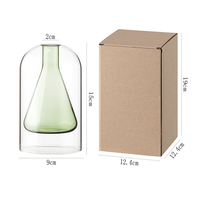 Diffuseur de table en verre borosilicate à double paroi créatif, vase à fleurs, multi-usages, huile essentielle, hydroponie