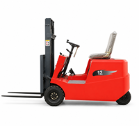 Chariot élévateur électrique à 3 roues à petit rayon de braquage avec contrôleur Curtis, déplaceur latéral, transpalette, norme CE ISO
