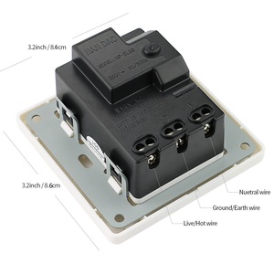 Douille chauffante électrique, 240V, Protection contre les fuites, <span class=keywords><strong>prise</strong></span> Standard eu/UK - Product Image 6