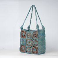 Nouveaux sacs en raphia colorés au crochet pour femmes 2026