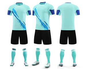 Tenues d'entraînement de football pour adultes 26-27, uniformes d'équipe personnalisés avec logo et nom brodés, tissu respirant et résistant - Product Image 4