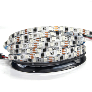 Tira de <span class=keywords><strong>LED</strong></span> Flexible SMD5050 RGB WS2811 DC12V 60led/m 5m/rollo, Direccionable, con Control Remoto, Personalizable de Fábrica, en Oferta - Product Image 2
