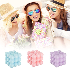 Lilin Aroma Bubble Cube 3D Bulat dengan Label Pribadi, Dicetak dengan Tangan, dari Lilin Kedelai dengan Minyak Esensial untuk Aroma Rumah - Product Image 6