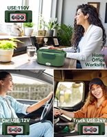 Boîtes à lunch électriques portables 2-en-1 de haute qualité pour voiture, camion, maison, bureau, isolées pour garder les aliments au chaud
