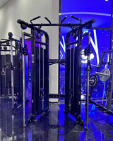 BRTW Appareil de musculation fonctionnel commercial à câbles, machine à poulies double réglable pour entraînement complet du corps, équipement de gym