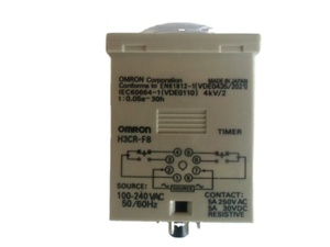 H3CR-F8 ตัวตั้งเวลา AC100-240/DC100-125 รีเลย์ของแท้ใหม่เอี่ยมพร้อมแรงดันไฟฟ้าและกระแสสลับ 20A - Product Image 1