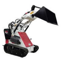 China Mini Kompakt lader Perkins EPA Motor Front Bagger lader Anbau gerät Raupen lader Beweglicher Typ Inklusive Motor pumpe zum Verkauf