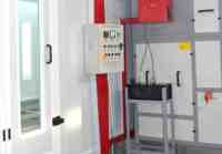 Cabine de peinture automobile avec lampes infrarouges électriques, éclairage LED, brûleur diesel, panneau sandwich en acier coloré de 0,5 mm, certifiée CE, haute efficacité