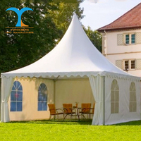 Tente en pagode de table, adaptée à l'hôtel, avec planificateur de mariage, de luxe, à la mode, jaune, vert, rouge, blanc, personnalisation directe depuis l'usine
