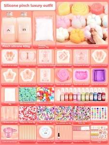 Kit de jouets anti-stress en silicone DIY unisexe, forme de boule, patte de chat, fait main, pour adolescents et adultes - Product Image 4