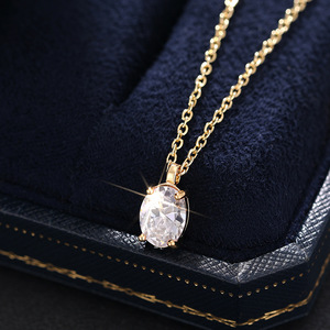 Collana con Ciondolo Ovale Minimalista per Donne, Elegante Gioiello di Moda per Uso Quotidiano, Idea Regalo - Product Image 5
