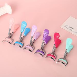 Rizador de Pestañas Portátil de Ángulo Amplio con Mango de Acero Inoxidable y Plástico, Herramienta de Belleza para Rizar Pestañas Postizas - Product Image 1