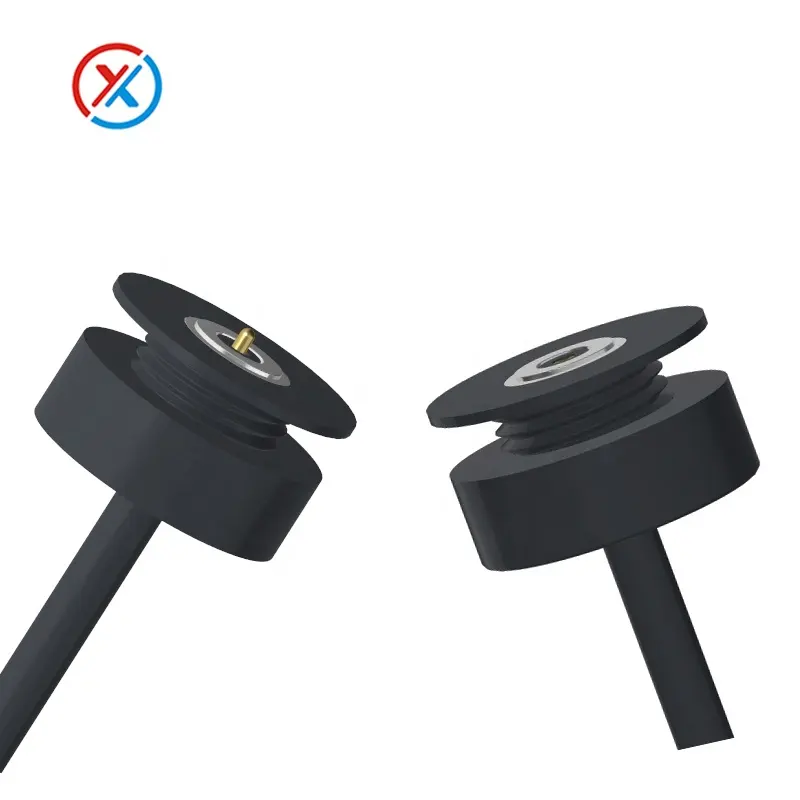 2023 New USB loại cáp công suất cao nam và nữ đầu 1m đồng hồ thông minh Cáp từ tính cho xe CD POGO pin đen rotundity