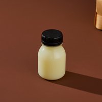 Vente en gros de bouteilles en plastique PET pour shots de jus de 2 oz, 60 ml, 100 ml, 120 ml, bouteilles en plastique bon marché pour jus, étiquette personnalisée