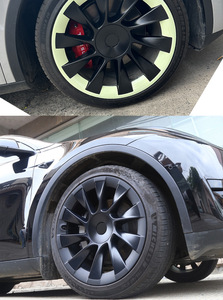 XSY 20 Inches Wheel <strong>Rim</strong> Protector ABS Hubcaps <strong>Cover</strong> for Tesla Model Y Accessories <strong>Rim</strong> Guard <strong>Rim</strong> Hubcap <strong>Cover</strong> Car Protection - Product Image 4