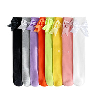 Chaussettes mi-mollet pour filles, chaussettes mi-longues, chaussettes décontractées en tricot, printemps automne, coton peigné, couleur bonbon, absorbant la transpiration, fines