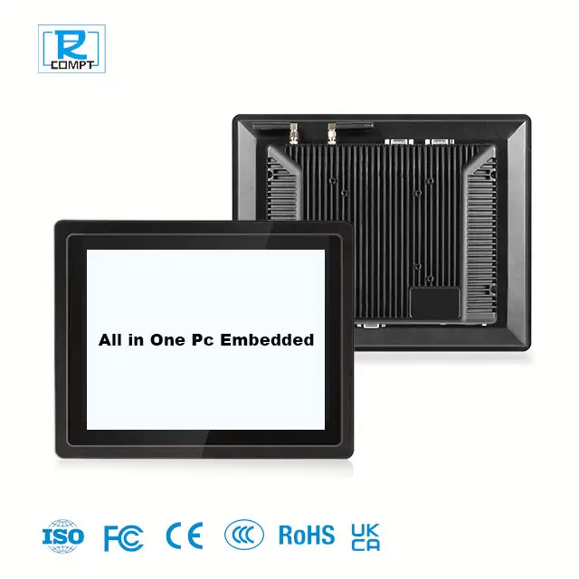 18.5" j4125 j1900 i3 i5 i7 computer industrial panel pc with open frame lcd touch screen industrial panel pc