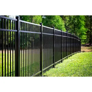 Pure garden metal garden fencing panels 6ft metal fence for estate whole sale price