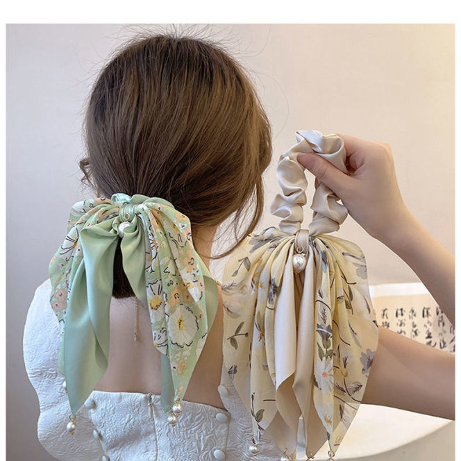 GT Лидер продаж модные повязки на голову индивидуальные большие Сатиновые резинки большие шелковые резинки с кисточками для хиджаба