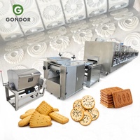 Chaîne de production entièrement automatique de biscuits porte-bonheur, machine à fabriquer des biscuits sablés, petite capacité 100 kg, Chine