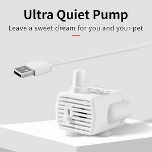 Fontaine à eau pour animaux de compagnie avec débit réglable, pompe 5V 1A DC, alimentation USB, distributeur d'eau pour chat, matériau ABS durable, forme rectangulaire - Product Image 3