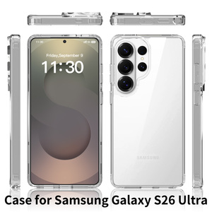 Nueva Funda Protectora para Teléfono Samsung S26 Ultra, Diseño de Lujo Transparente de TPU y PC Antiarañazos, Protección Completa de 360 Grados, Carga Inalámbrica - Product Image 2