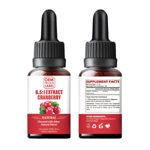 Extracto de Arándano en Gotas con Etiqueta Personalizada OEM ODM, Apoyo para el Tracto Urinario 6:5:1, Gotas de Arándano Sin Azúcar, Suplemento para la Salud - Product Image 1