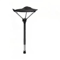 Tabouret trépied ultraléger en aluminium, siège de camping pliable, Oxford 900D, hauteur réglable, chaise portable pour la randonnée, la pêche et les activités de plein air