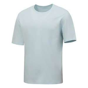 T-shirt Homme Grande Taille Décontracté à Manches Courtes Respirant Brodé Écologique 100% Coton Biologique Col Rond Uni Haute Qualité - Product Image 5