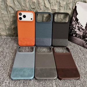 เคสโทรศัพท์มือถือ iPhone 17 Air 16 15 Pro Max  วัสดุหนังถักผสมผ้า  ฝาหลังทำจากผ้าทอเนื้อสัมผัสพิเศษ  พร้อมวัสดุ PU - Product Image 2