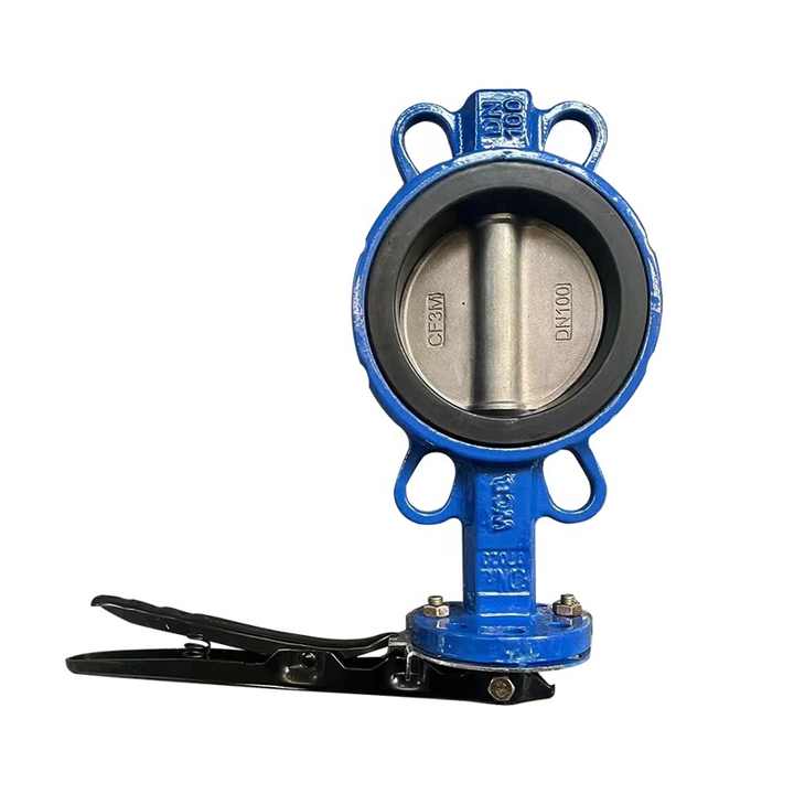 API/ANSI/DIN/JIS Ductile Iron Cast Iron PN10 PN16 Wafer Soft Seat Butterfly Valve
