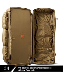 Bolsa de viaje táctica de nailon 186L hecha a medida, impermeable, de camuflaje, resistente, con cierre de cremallera, Unisex, Vintage, Extra - Product Image 5