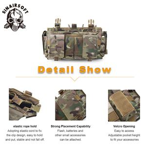 กระเป๋าคาดอกลายพรางโพลีเอสเตอร์อเนกประสงค์  แบบยุทธวิธี  สำหรับใส่แผ่นเกราะ  ทำจากไนลอน  ใช้ร่วมกับอุปกรณ์ป้องกันตัวได้ - Product Image 5