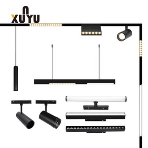 Led chiếu sáng hệ thống đường sắt tuyến tính ánh sáng tại chỗ chất lượng cao 10W 30W <span class=keywords><strong>COB</strong></span> Trần spotlight Led từ theo dõi ánh sáng 48V - Product Image 3