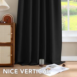 Rideaux occultants modernes de luxe 100% polyester, doux et isolants thermiquement pour chambre à coucher, salon, balcon - Rideaux personnalisables - Product Image 5