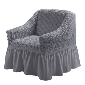 Housse de <span class=keywords><strong>fauteuil</strong></span> personnalisable en gaze bulle épaissie avec volants, entièrement enveloppante, anti-usure, antidérapante et amovible - Product Image 5