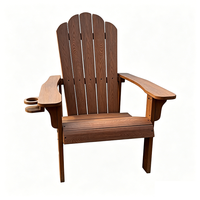 Meubles d'extérieur modernes résistants aux intempéries, anti-corrosion, chaises Adirondack en plastique pour jardin