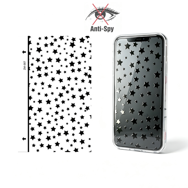 Customized Matte Privacy Mobile Phone Screen Protector With Patterns Anti-spy Anti-Peeping Textured TPU Hydrogel Film for Cutter
