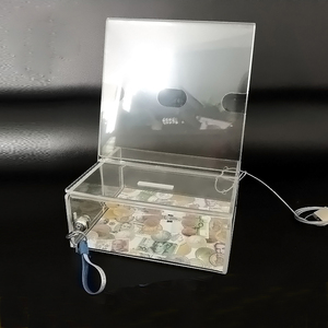 ชั้นวางนามบัตรอะคริลิคใสใสใสออกแบบได้ตามต้องการใช้สำหรับบัตรลงคะแนนการบริจาค - Product Image 1