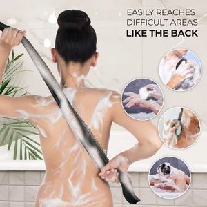 Esponja exfoliante africana de malla, suavizante de piel, frotador de espalda, esponja de baño africana de tira larga para una piel suave - Product Image 2