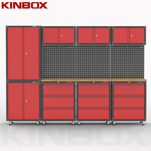 Kinbox 12 Pieces Metal Garage Tool Display Tool Chest for Home Garage 20CM12B Garage Tool Chest - Product Image 2