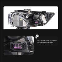 Conjunto de Faros LED para Audi Q3 2012-2015, Repuesto de Faros Delanteros, Suministro de Fábrica, Piezas de Automóvil -- Un Par