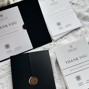 Biglietti personalizzati biglietti di ringraziamento inviti Design gratuito Logo prezzi di fabbrica a prezzi accessibili goffratura foglio personalizzato timbratura personalizzato - Product Image 5