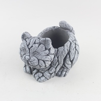 Vente en gros Porte dinosaure en ciment Décoration de bureau Statue fossile cassée Pot de fleur Dragon Bébé Décoration de jardin