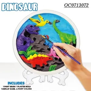 Diy صبغة ألوان 3d الجص قوالب لعبة أدوات الرسم اللوحة للأطفال