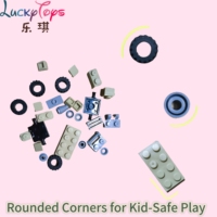 Lucky - Juego de 40 Piezas de Ladrillos de Construcción DIY de Partículas Pequeñas, Serie Robot Eléctrico 12 en 1, Juguetes Educativos de Ensamblaje, Material PP